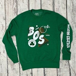 Boston Celtics 2022 NBA Basketball Crewneck Majestic Green Pullover Sweatshirt